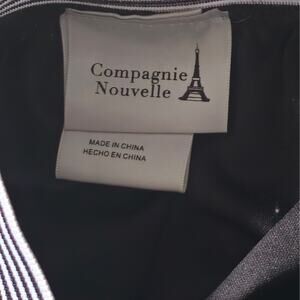 Skirt Pleated  midi Black /White Size S Compagnie Nouvelle Retro